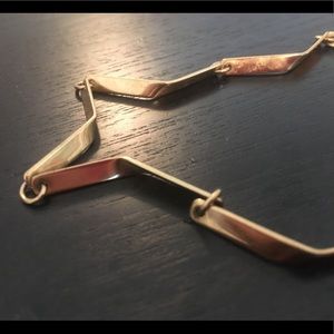 Gold Toned Power Beauty Vintage Sleek Necklace